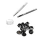 15mm Screw Press Studs with Fixing Hand Tool - (Pack of 10)